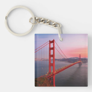 Golden gate bridge throw pillow keychain