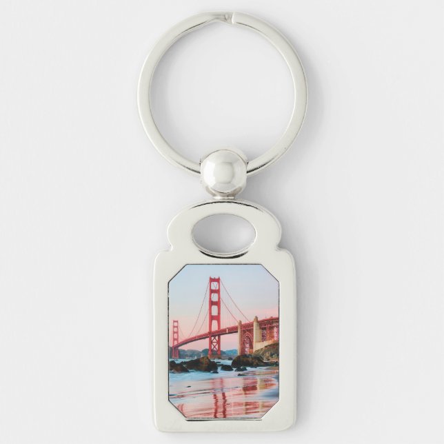 Golden gate bridge throw pillow keychain (Front)