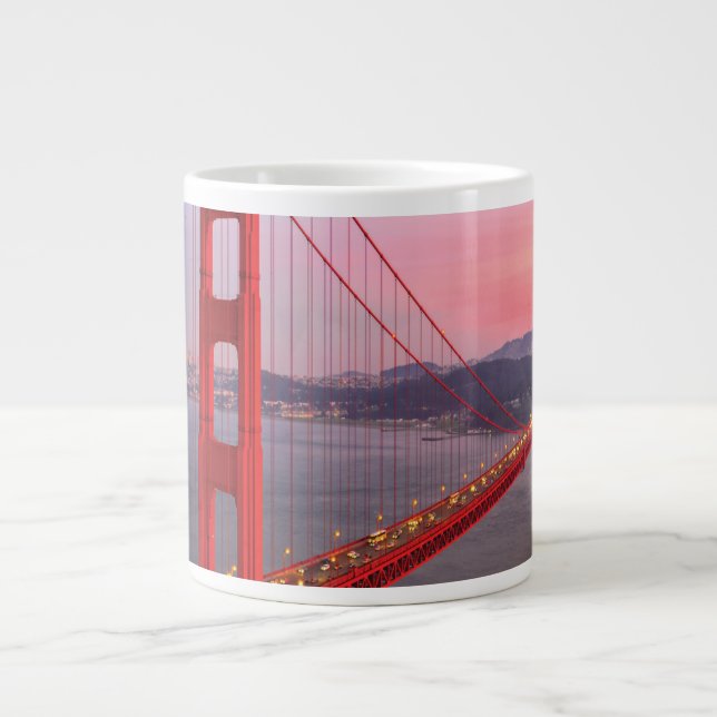 Golden gate bridge throw pillow large coffee mug (Front)