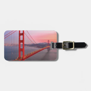 Golden gate bridge throw pillow luggage tag
