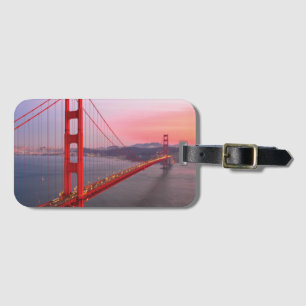 Golden gate bridge throw pillow luggage tag