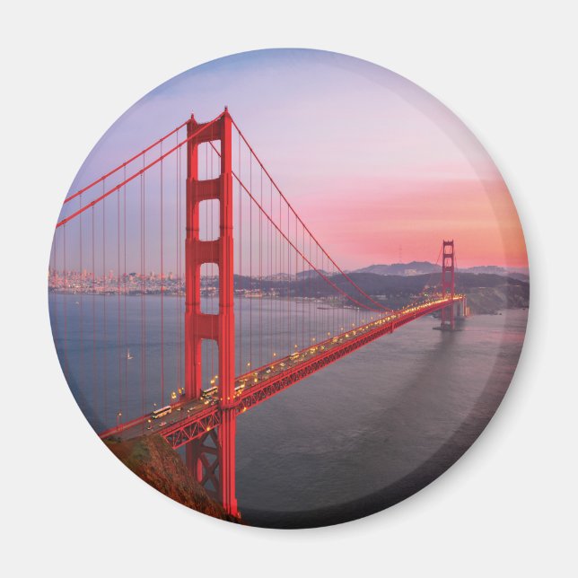 Golden gate bridge throw pillow magnet (Front)