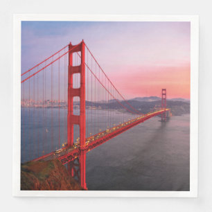 Golden gate bridge throw pillow napkin