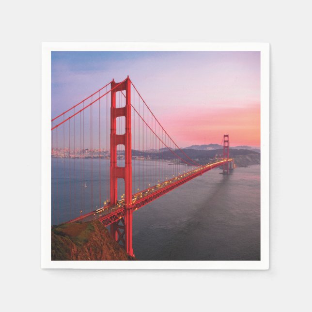 Golden gate bridge throw pillow napkin (Front)