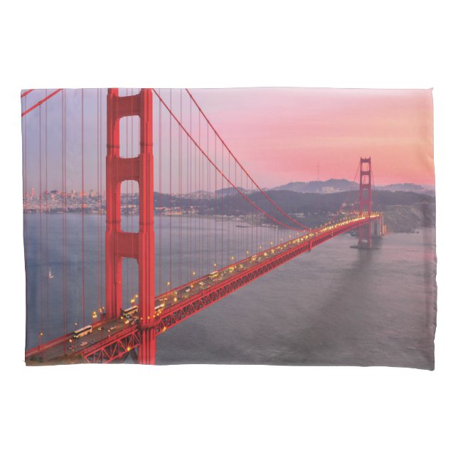 Golden gate bridge throw pillow pillowcase (Front)