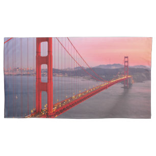 Golden gate bridge throw pillow pillowcase