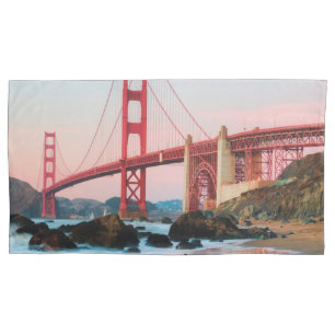 Golden gate bridge throw pillow pillowcase