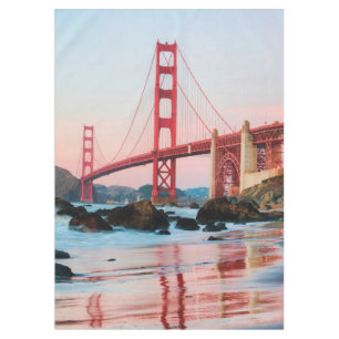 Golden gate bridge throw pillow tablecloth