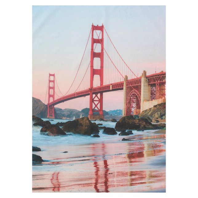 Golden gate bridge throw pillow tablecloth (Front)