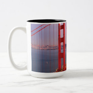 Golden gate bridge throw pillow Two-Tone coffee mug