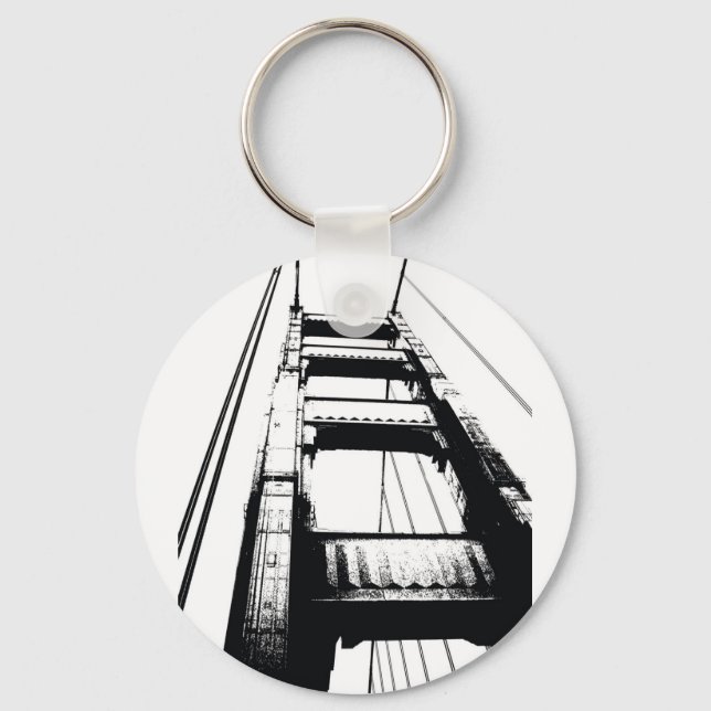 Golden Gate Bridge Tower(o) Keychain (Front)