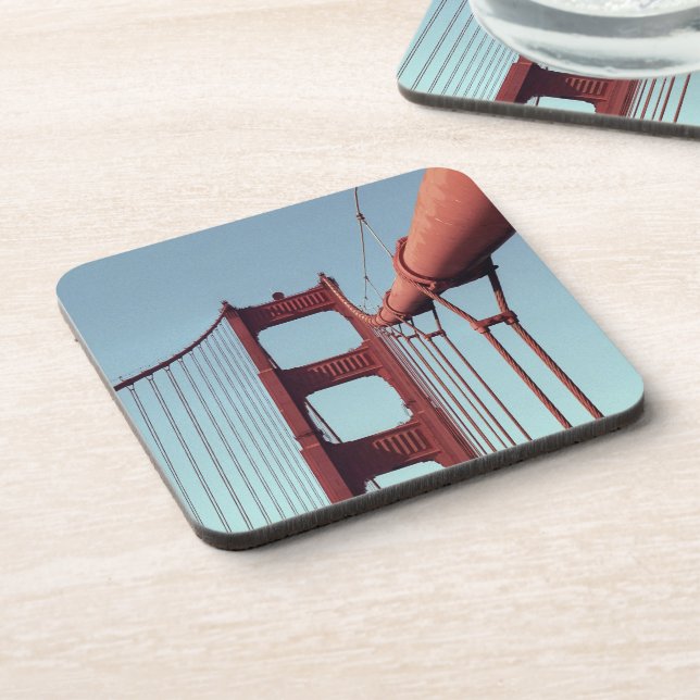 Golden Gate Bridge, Unique San Francisco Photo Coaster (Left Side)