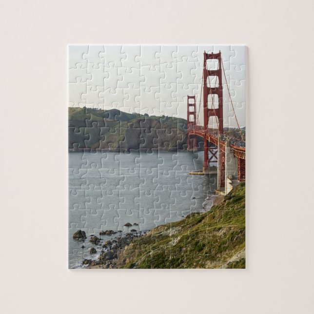 Golden Gate bridge with view to Marin County Jigsaw Puzzle (Vertical)