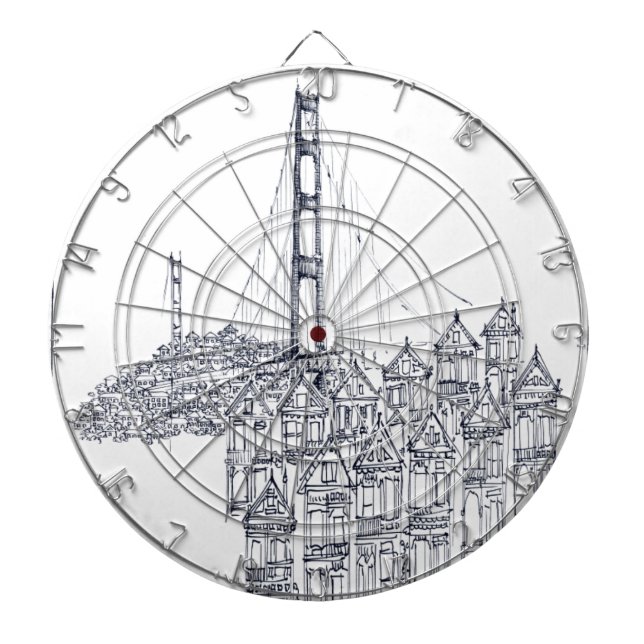 Golden Gate Dartboard (Front)