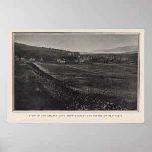 Golden Gate from Ashbury & 17th streets Poster