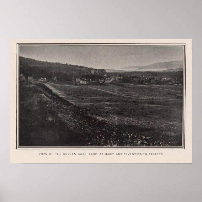 Golden Gate from Ashbury & 17th streets Poster (Front)
