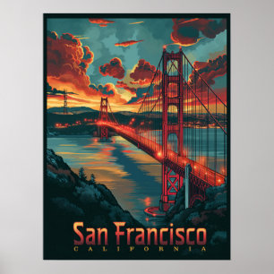 Golden Gate: San Francisco Skyline  Poster