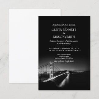 Golden Gate San Francisco Wedding Invitation