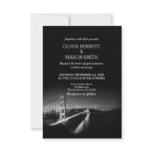 Golden Gate San Francisco Wedding Invitation