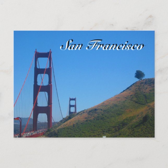 golden gate sf postcard (Front)