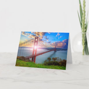 Golden Gate Sunrise Card