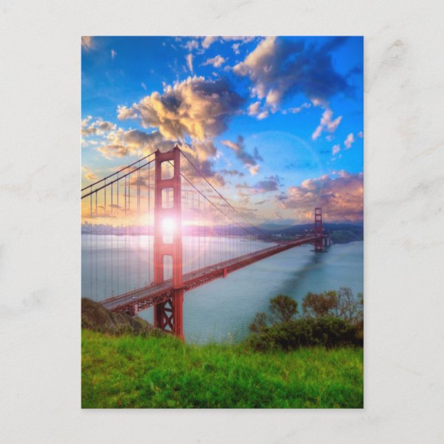 Golden Gate Sunrise Postcard (Front)