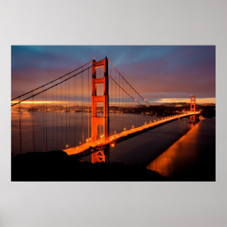 Golden Gate Sunrise Poster