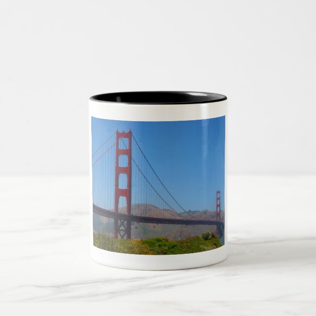 golden gate Two-Tone coffee mug (Center)