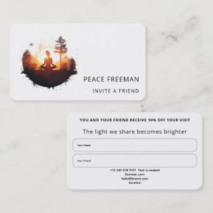 Golden Gateway   Sunset Meditation Business Card