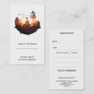Golden Gateway   Sunset Meditation Business Card