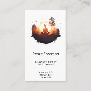 Golden Gateway   Sunset Meditation Business Card