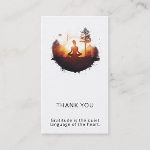 Golden Gateway   Sunset Meditation Business Card