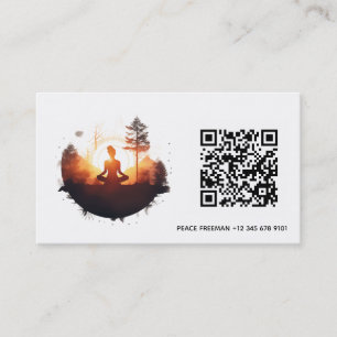 Golden Gateway   Sunset Meditation Business Card