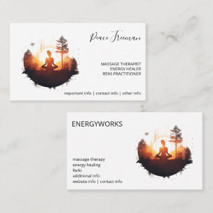 Golden Gateway   Sunset Meditation Business Card