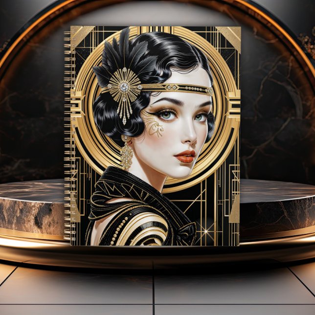 Golden Gatsby Glamour Art Deco (Créateur téléchargé)