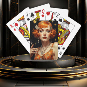 Golden Gatsby Glamour Playing Cards