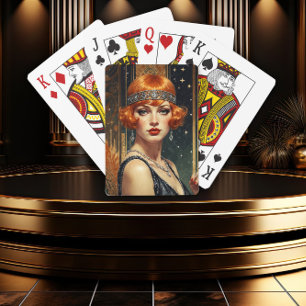 Golden Gatsby Glamour Playing Cards