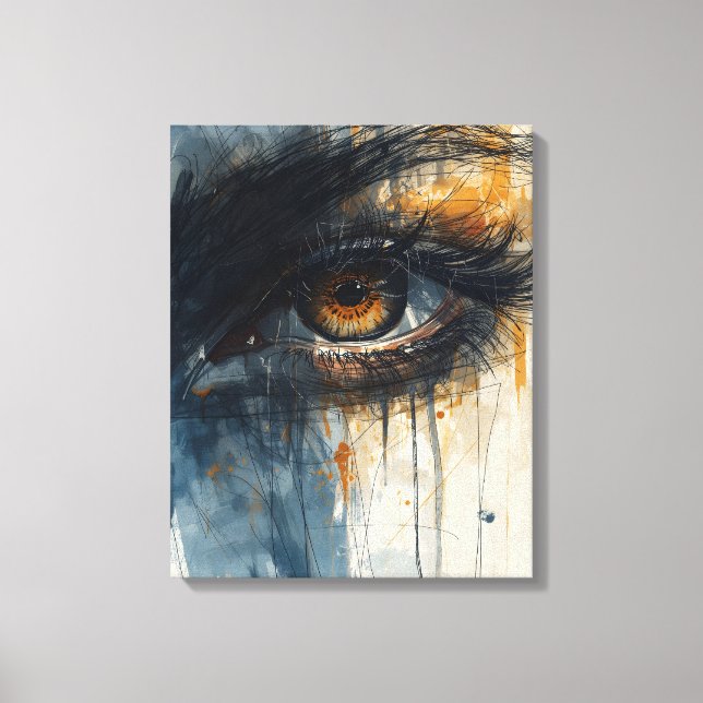 Golden Gaze Canvas Print (Front)