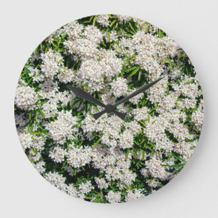 Golden Geometry: Luxurious Fan Motif Large Clock