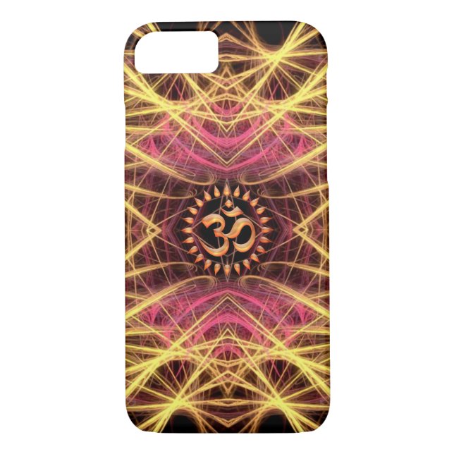Golden Geometry Threads OM iPhone 7 Case (Back)