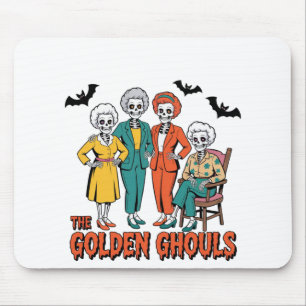 Golden Ghouls Girls' Halloween Mouse Pad