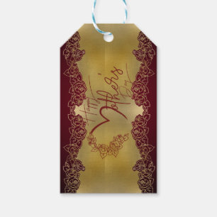 golden gift label for mother's day