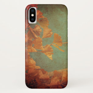 Golden gingko tree green gold oriental vintage Case-Mate iPhone case