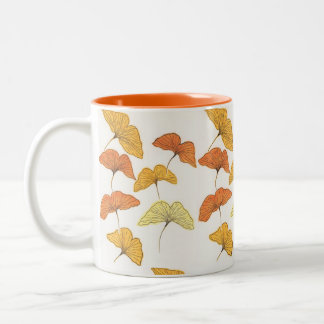 Golden Gingko Two-Tone Coffee Mug