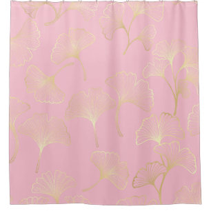 Golden Ginkgo Botanical Blush Nature Pattern