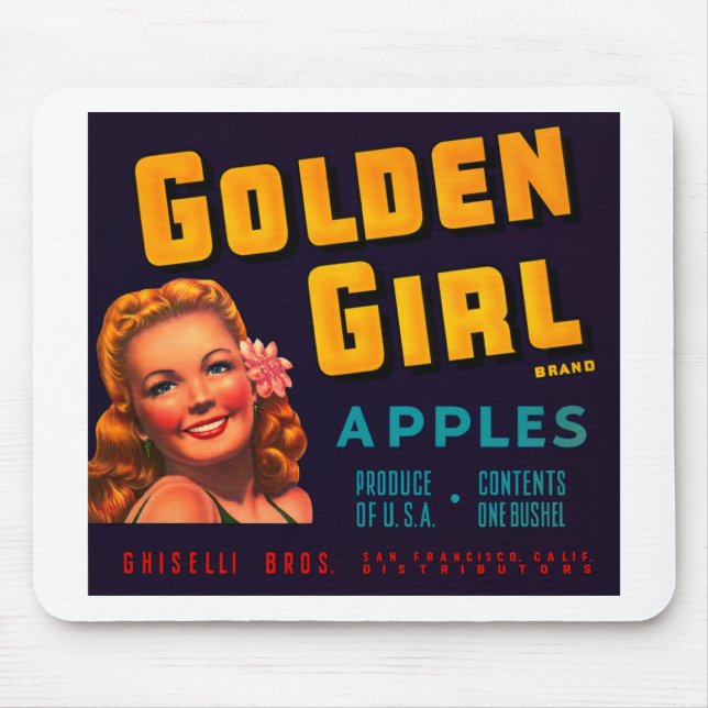 Golden Girl Apples Mouse Pad (Front)