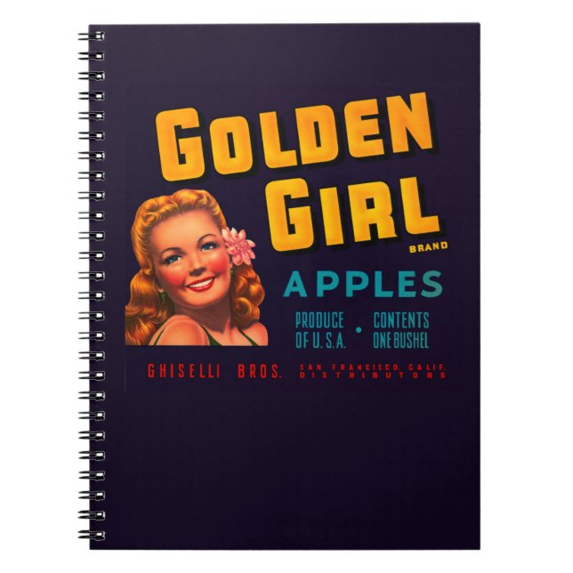 Golden Girl Apples Notebook (Front)