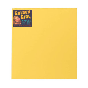 Golden Girl Apples Notepad