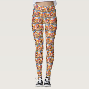 GOLDEN GIRL chow small pattern Leggings