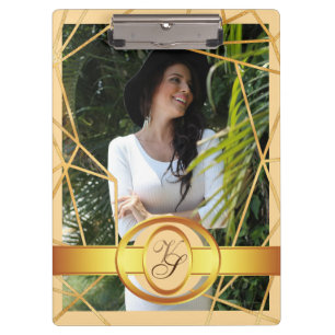 Golden  Girl Fashion Modern Elegant Vintage #2 Clipboard